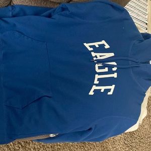 Brand new without tags American eagle men’s hoodie size large blue in color